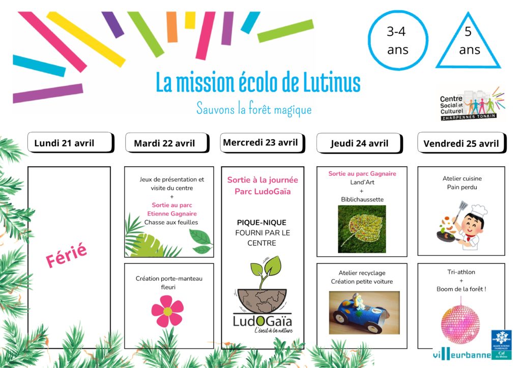Programme vacances d'avril 2025 - Enfants