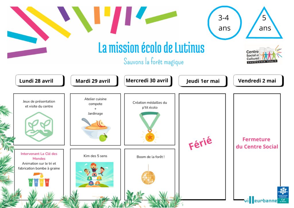 Programme vacances d'avril 2025 - Enfants
