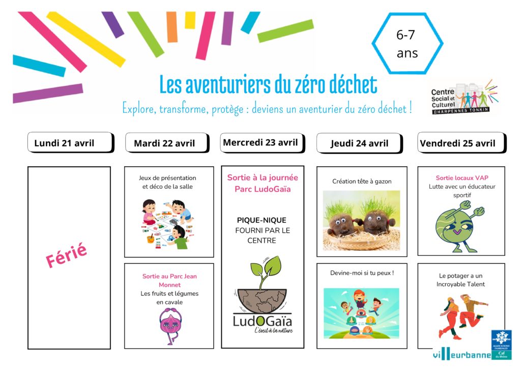 Programme vacances d'avril 2025 - Enfants