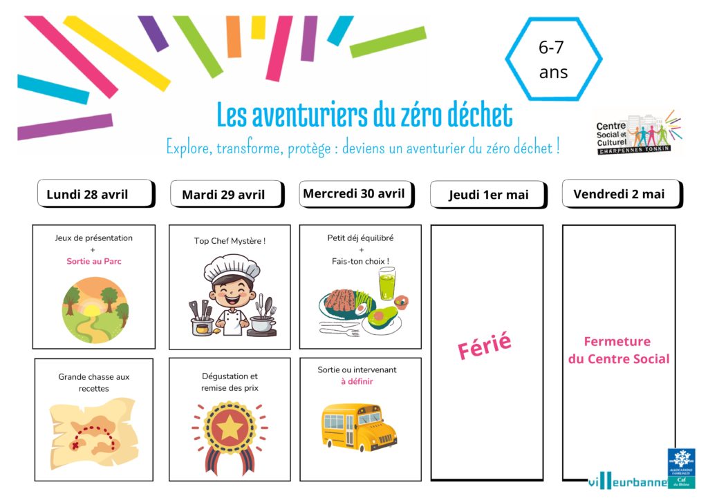Programme vacances d'avril 2025 - Enfants