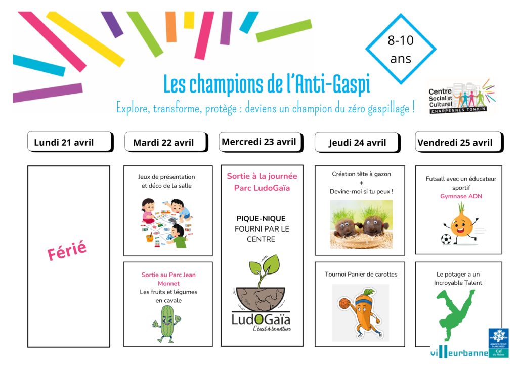 Programme vacances d'avril 2025 - Enfants