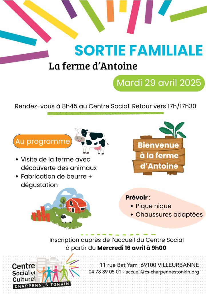 SORTIE FAMILLE à la ferme - Printemps 2025